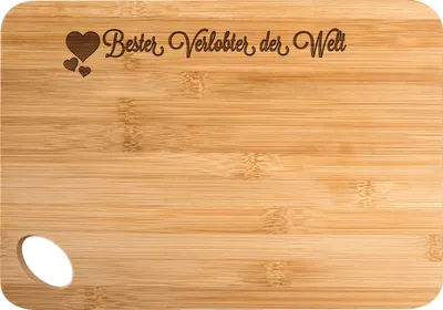 Produktbild von Mr. & Mrs. Panda Hackbrett Verlobter - Transparent - Geschenk, Holzbrett, Frühstücksbrettchen, Frühstücksbrett, Zukünftiger, Hochzeit, Schneidebrett, Freund, Brett