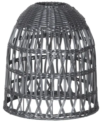 Produktbild von Star Trading Knute, Beleuchtungs-Lampenschirm, Grau, Polyethylen, Rattan, IP44, E27, 1 Glühbirne(n)