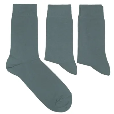 Produktbild von Herren Business Socken 3-er Pack aus Baumwolle Ozean Swimblau Größe 43-46