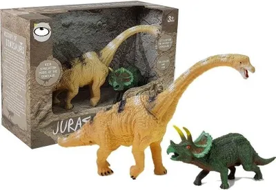 Obrázek produktu pro Sada figurek dinosaurů - Brachiosaurus, Triceratops - (K72145).