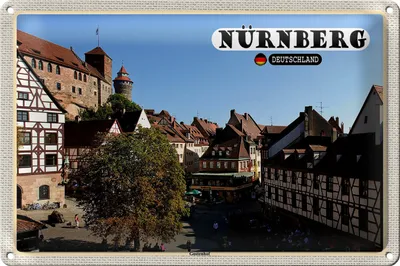 Produktbild von Blechschild Städte Nürnberg Gostenhof Altstadt 18x12cm