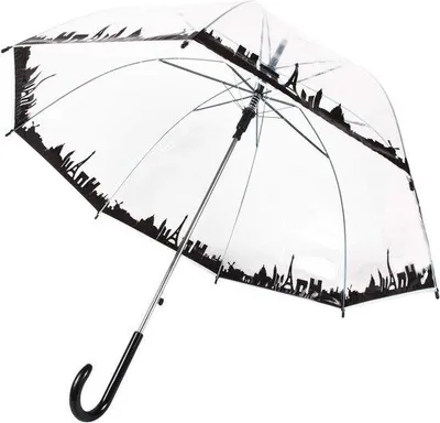 Produktbild von Famanu Kuppel-Regenschirm Transparent - Eleganter Schirm für Frauen