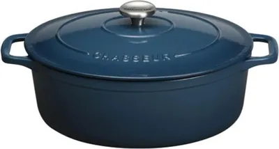 Immagine prodotto di Casseruola ovale in ghisa smaltata, 29 cm, blu Chasseur PUC472997