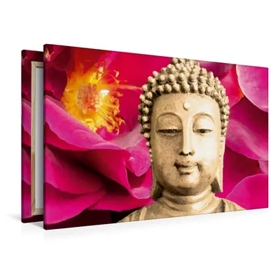 Produktbild von Calvendo  Textil-Leinwand 120 cm x 80 cm quer Lieblicher Buddha, Sattler Heidemarie; 7299818