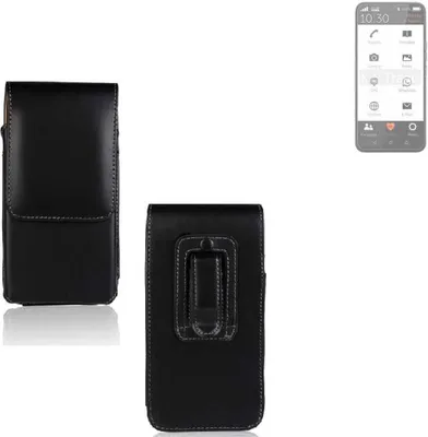 Produktbild von K-S-Trade Gürteltasche kompatibel mit Gigaset GS5 Senior Schutz Hülle Handy Hülle mit Magnetverschluss Holster in schwarz