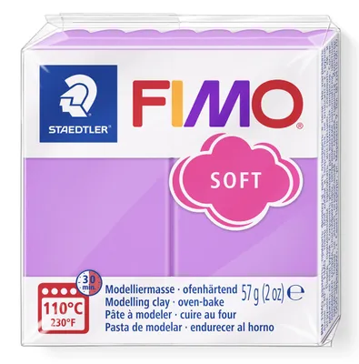 Produktbild von STAEDTLER FIMO soft 8020 ofenhärtende Modelliermasse Einzelprodukt, 57g, lavendel