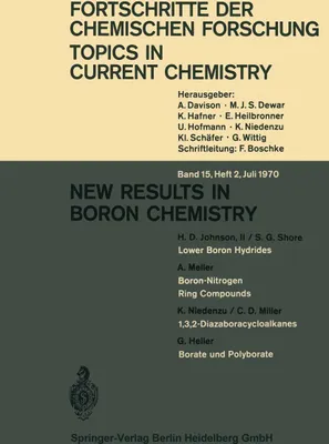 Produktbild von New Results in Boron Chemistry