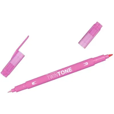 Produktbild von Doppelfasermaler TwinTone Rund- und Finelinerspitze princess pink