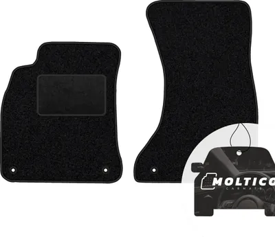 Obrázok produktu pre moto-MOLTICO predné rohože do auta velúrové rohože do auta čierne rohože do auta 2-dielne vhodné pre Audi A5 od roku 2007