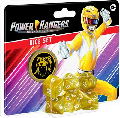 Obrázok produktu pre Power Rangers RPG Dice Set Yellow - sada kociek - ENG edícia