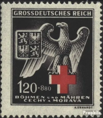 Produktbild von Briefmarken Böhmen und Mähren 1943 Mi 132 (kompl.Ausg.) postfrisch Sondermarken