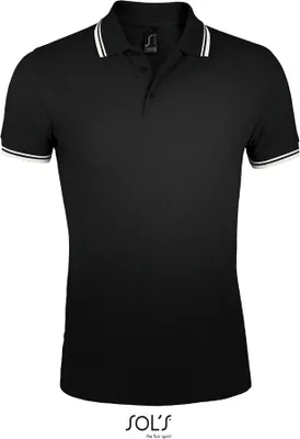Immagine prodotto di SOLs 00577 | Polo da uomo Pasadena - Colore: Nero/Bianco - Taglia: M
