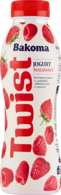 Obrázek produktu pro Malinový jogurt Bakoma Twist 370 g