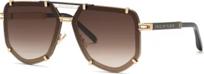 Produktbild von Philipp Plein SPP132 Oro rose' luc.c/parti nero luc 66/10/145 Herren Sonnenbrillen