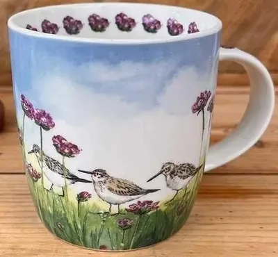 Image de Tasse M88 « Le bécasseau et les fleurs » - Alex Clark