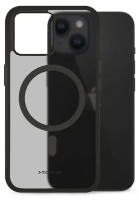 Produktbild von Mobilize Hybrid iPhone 14 MagSafe Hülle Hardcase Backcover Stoßfest - Schwarz