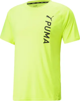 Produktbild von Puma Fit Trainings-T-Shirt Herren neongelb schwarz Gr M