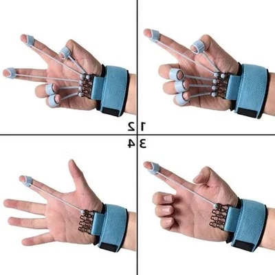 Übungsgerät für Finger- und Handextensoren mit Widerstandsband für Handtherapie und Muskeltraining, verbessert die