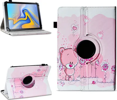 Produktbild von Tablet Hülle für Samsung Galaxy Tab A 10.5 2018 Tasche Schutzhülle 360° DrehbarFarben:Motiv 1