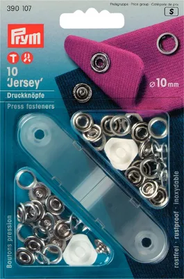 Produktbild von Prym 390107, Nieten-Druckknopf-Verschluss, Metall, Silber, 1 cm, 10 Stück(e), Sichtverpackung
