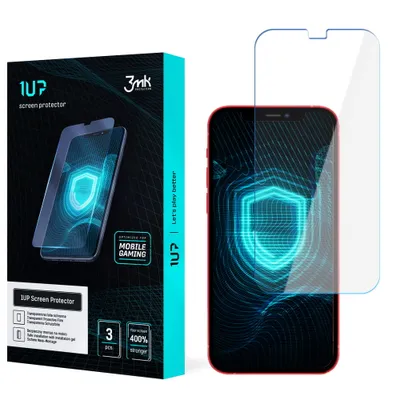 Produktbild von 3mk Display Schutzfolie 1UP für Apple iPhone 12 Mini transparent Gaming (3 Stück)