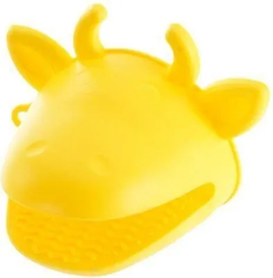 Produktbild von Orion Küchenhandschuh Ofenhandschuh Schutzhandschuh Silikonhandschuh aus Silikon gelb