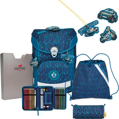 Produktbild von DerDieDas Schulranzen Set ErgoFlex Easy Set Blue Speed