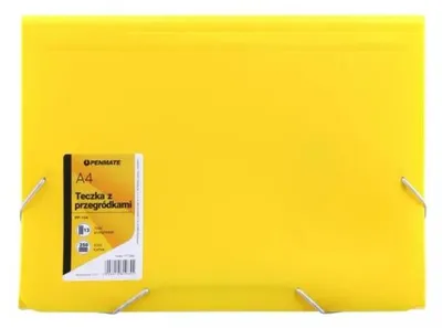 Image de Chemise PENMATE A4 PP-104 jaune avec intercalaires