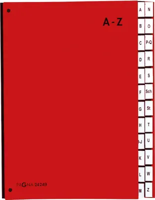 Produktbild von PAGNA Pultordner 24249-01 DIN A4 A-Z 24Fächer Polypropylen rt