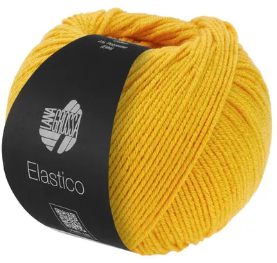 Produktbild von Lana Grossa ELASTICO 50 g Baumwoll-Klassiker mit leichtem Stretch-Anteil 160 m Farbe 203 - Dottergelb