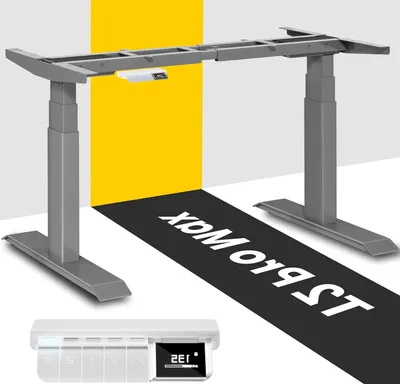 Produktbild von Verstellbares Schreibtischgestell - Steh-Sitz-Schreibtischgestell - Elektrisches Schreibtischgestell - Höhenverstellbarer Schreibtisch