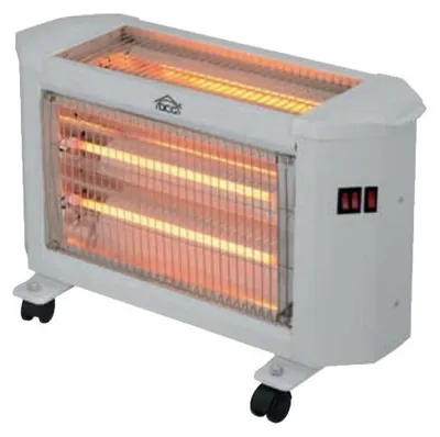 Immagine prodotto di Stufa al Quarzo DCG Eltronic SA9625 2000W 3 Livelli Bianco con Antiribaltamento