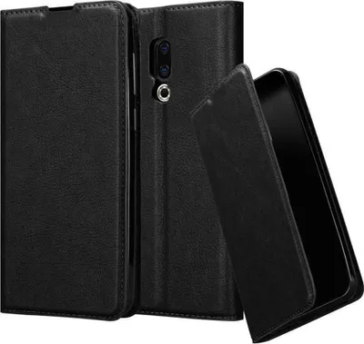 Obrázek produktu pro Cadorabo Case for MEIZU 16 Protective Case in Black Pouzdro na mobilní telefon s magnetickým zavíráním