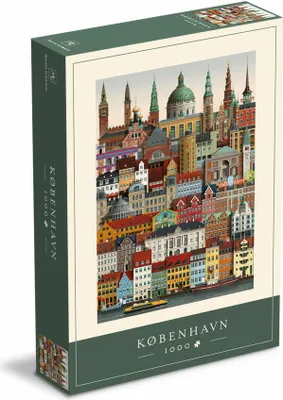 Produktbild von Martin Schwartz Puzzle Kodaň / København, City Puzzle Dánsko, 50 x 70 cm, 1000 dielikov, MS0601