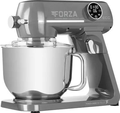 Immagine prodotto di ECG FORZA 6600 Metallo Scuro | Tritatutto | Macinare, impastare, mescolare, | Robot da cucina | Nero | 6,5 litri | 1800 W |