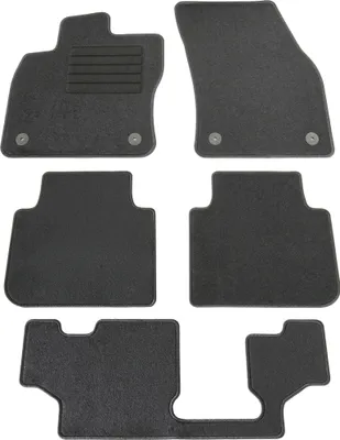 Produktbild von Fußmatten-Set für VW Tiguan 2 Allspace BW2, 09/2017-02/2025, 5-teilig, Schwarz