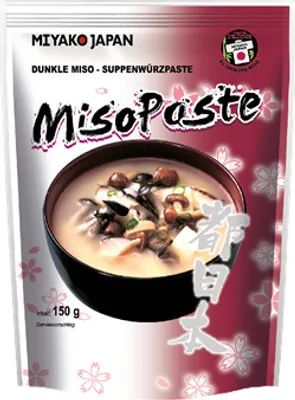Produktbild von Miyako Miso Suppenpaste dunkel - 1 x 150 g Beutel