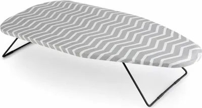 Obrázek produktu pro JATA HPLA8214, žehlící prkno v originální velikosti, bavlna, šedá, bílá, 750 x 340 mm, 755 x 345 x 20 mm