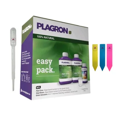 Produktbild von Plagron Easy Pack Natural – Komplettset für organische Pflanzenpflege inkl. Pipette und Pflanzenschilder