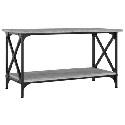 Obrázok produktu pre vidaXL Konferenčný stolík Grey Sonoma 80x45x45 cm Materiál drevo a železo