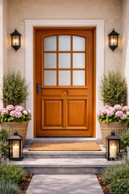 Immagine prodotto di Porta d'ingresso in legno con vetro Marine, H.215xL.90 cm, lato pannello dritto, GD MENUISERIES