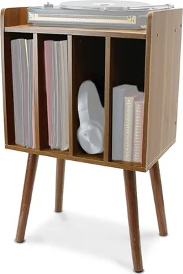 Obrázok produktu pre Skriňa na vinylové platne VP1 prehrávač Skriňa vzhľad dreva