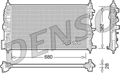 Produktbild von DENSO DRM15006 Kühler Wasserkühler Motorkühler für CHEVROLET ORLANDO (J309) CRUZE (J300) CRUZE Station Wagon (J308) CRUZE Schrägheck (J305)