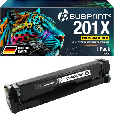 Produktbild von Bubprint Tonerkartusche kompatibel mit HP 201X 201A CF400X Schwarz