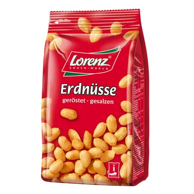 Produktbild von Lorenz Erdnüsse geröstet und gesalzene Erdnusskerne Snack 200g