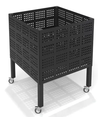 Immagine prodotto di LogistSystem Carrello mobile per il trasporto di palloni sportivi 80x80x80 cm - Antracite lucido