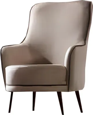 Produktbild von Sessel 1 Sitzer Wohnzimmer Moderne Design Elegantes Möbel Beige Luxus