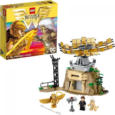 Produktbild von LEGO 76157 Super Heroes Wonder Woman vs Cheetah mit Max Minifigur, Bauset, Sammler-Spielzeuge für Kinder