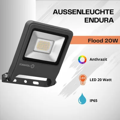 Produktbild von Ledvance LED Außenleuchte Endura Flood Warm White dunkelgrau