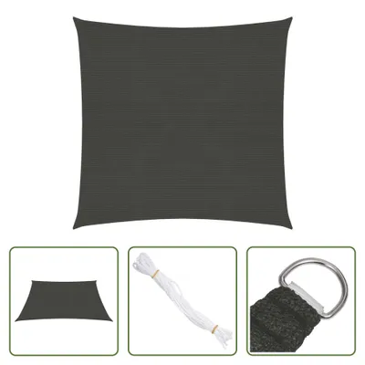 Produktbild von The Living Store Sonnensegel 160 g/m² Anthrazit 6x6 m HDPE